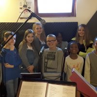 La chorale en studio d'enregistrement CD